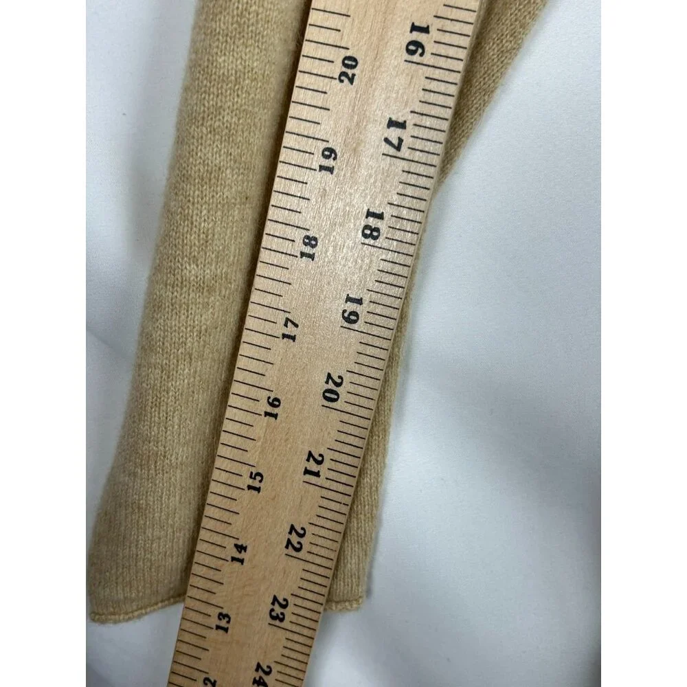 Lilly Pulitzer Cashmere Wrap Cardigan Sweater Jumper Womens Medium Beige - Picture 4 of 10
